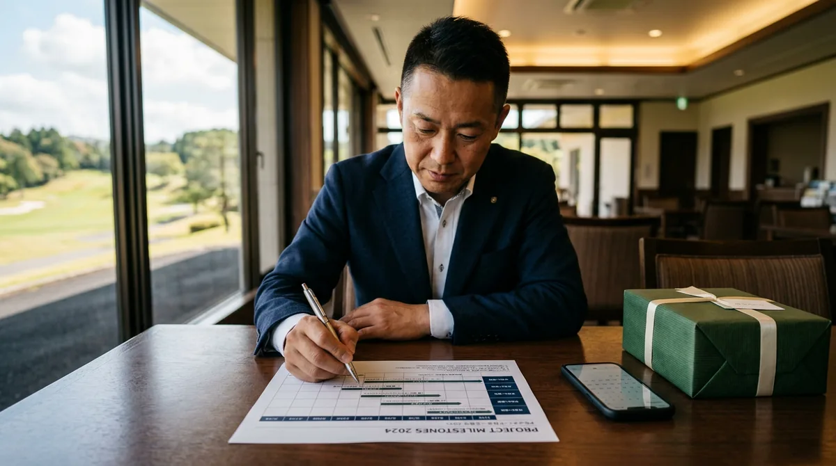 接待ゴルフ幹事の段取り 予約からコース選び当日進行の全手順