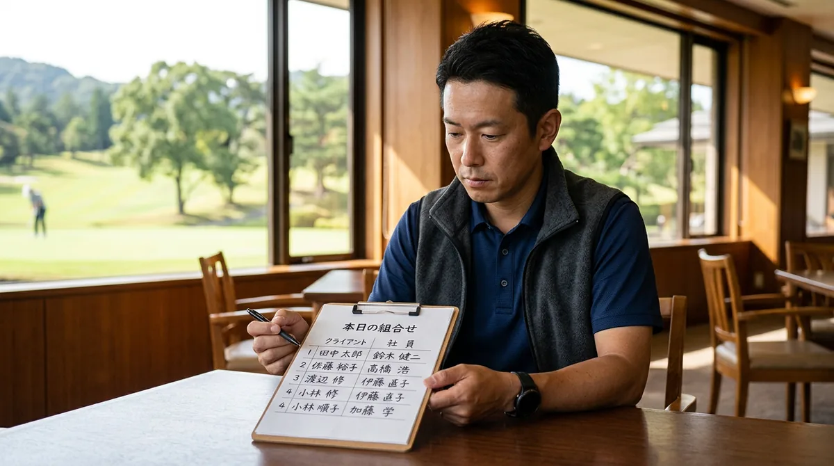 接待ゴルフ 誰を誘うか・組み合わせの決め方と組分けの基本