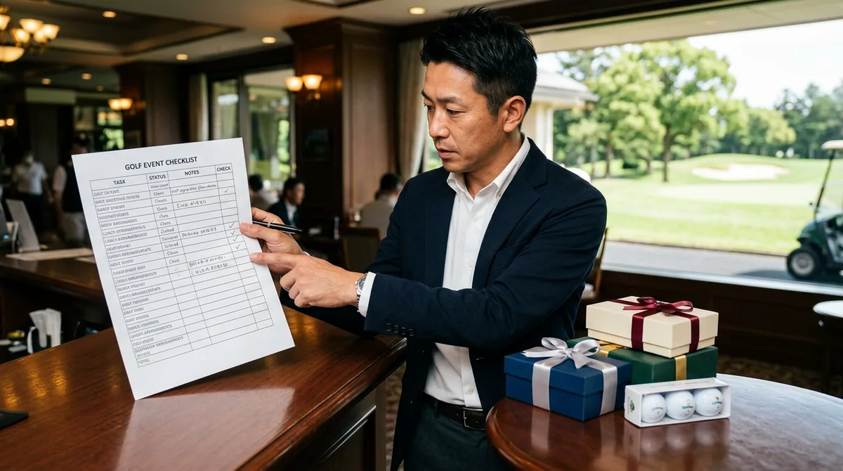 会社ゴルフコンペ幹事がやること 3か月前から当日進行まで