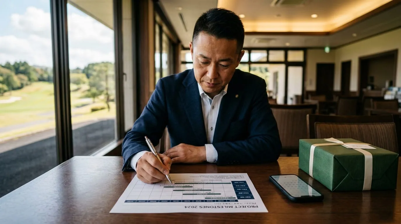 接待ゴルフ幹事の段取り 予約からコース選び当日進行の全手順