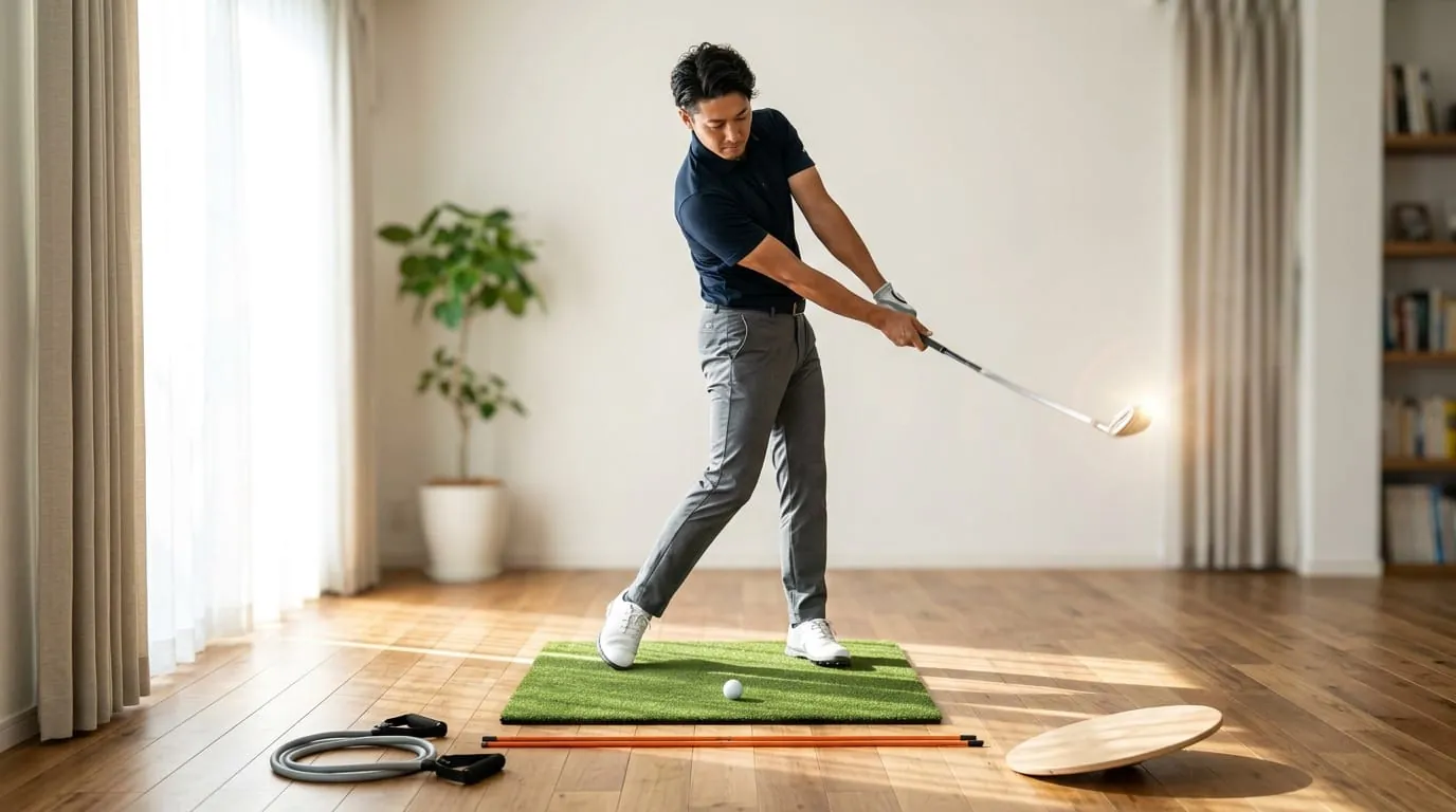 自宅ゴルフトレーニング器具 飛距離アップに効く5選と選び方
