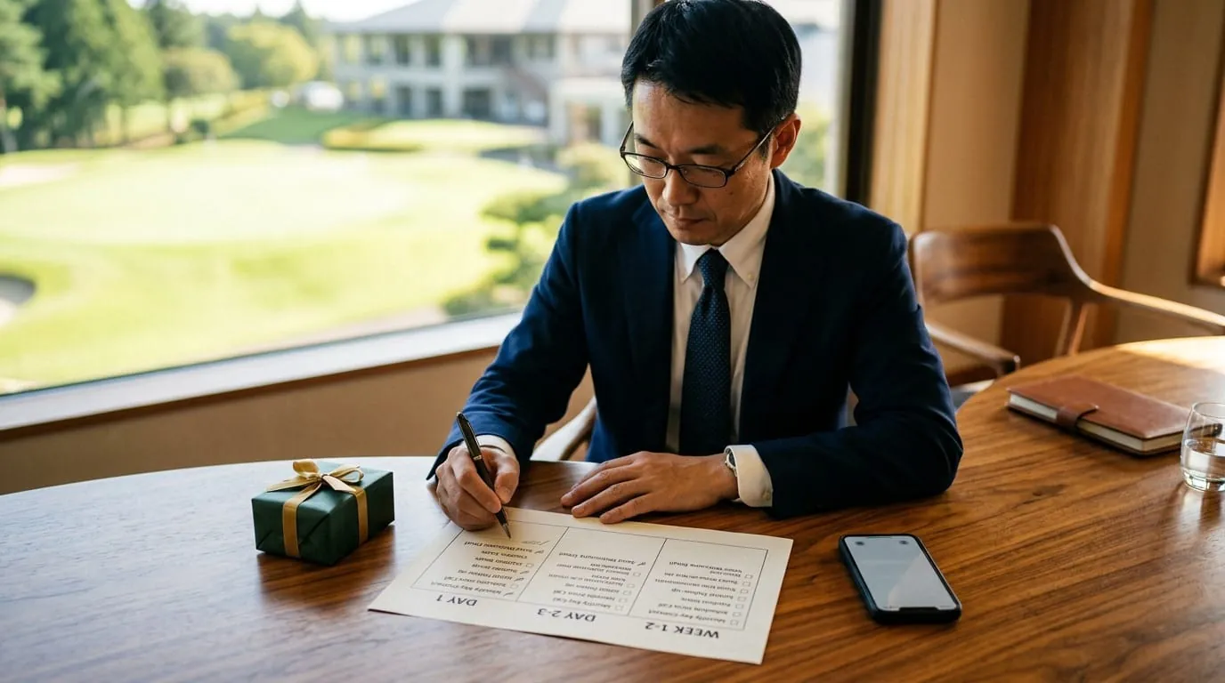 接待ゴルフ後の関係づくりとフォローで次の商談につなぐ手順