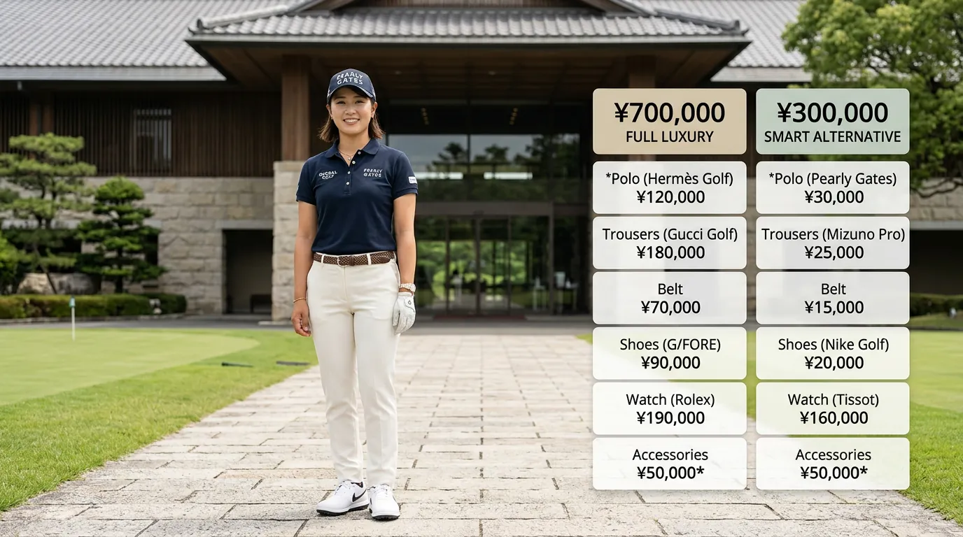 ゴルフウェア70万円コーデの中身と賢い選び方