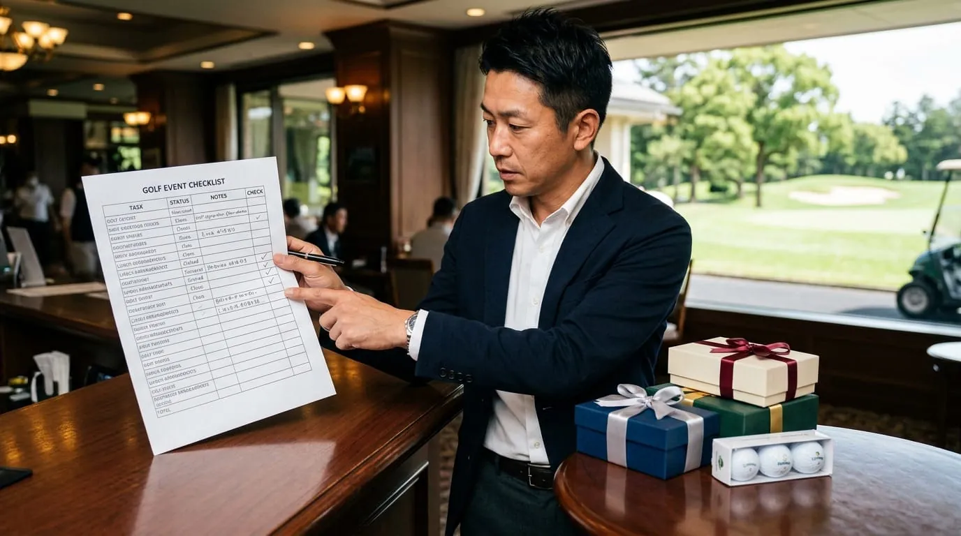 会社ゴルフコンペ幹事がやること 3か月前から当日進行まで